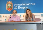 Eugenio Ortiz, presidente de ALFABUR, y Carolina Blasco, concejal de comercio
